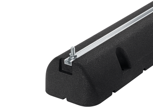 ARTIPLASTIC Gumi talajkonzol (95x160) 400mm (1pár) (Black Rubber Floor Support) (0402SGN)