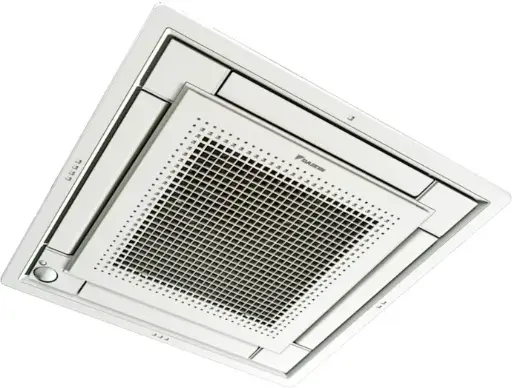 Daikin Légrács 600x600 mm, teljesen sík, Euro raszter méretű, fehér kivitelben (BYFQ60CW) FFA-A9 Opció