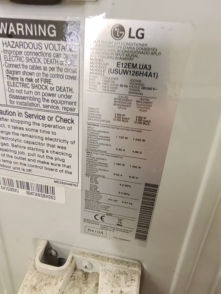 LG E12EM.UA3 (SN:641G00VUBH263)