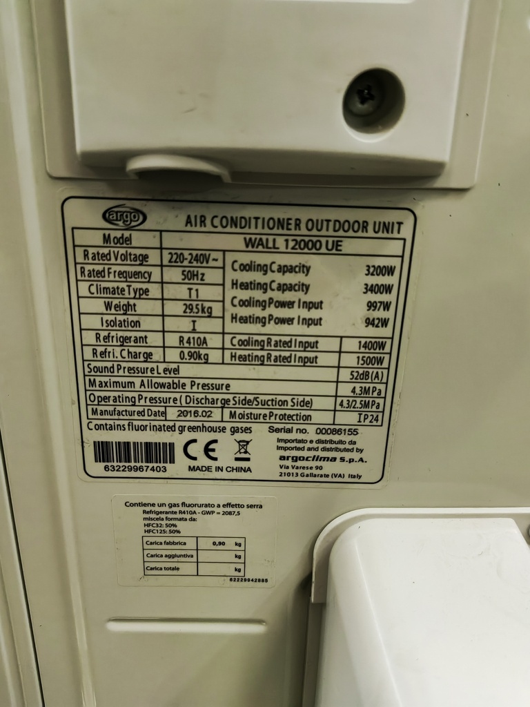 Argo Wall 1200 UE (SN:4J31560007037)