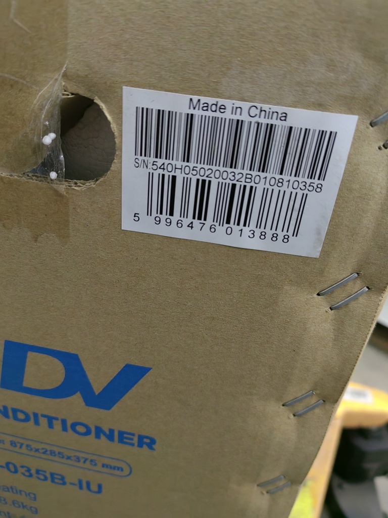 MDV NTA-35B-IU (SN:540H05020032B010810358)