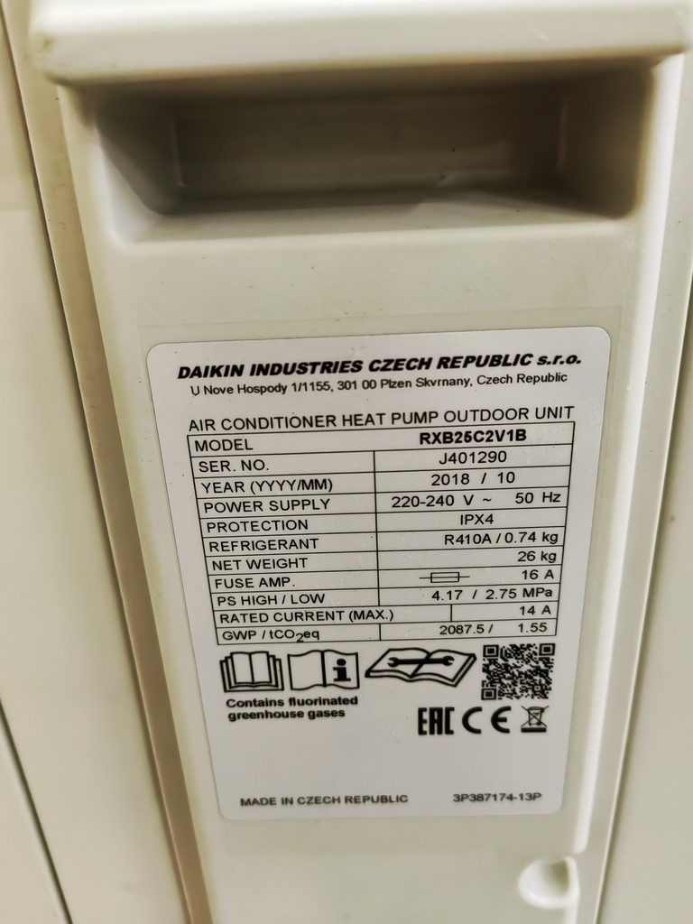 Daikin RXB25C2V1B (SN:J401290)