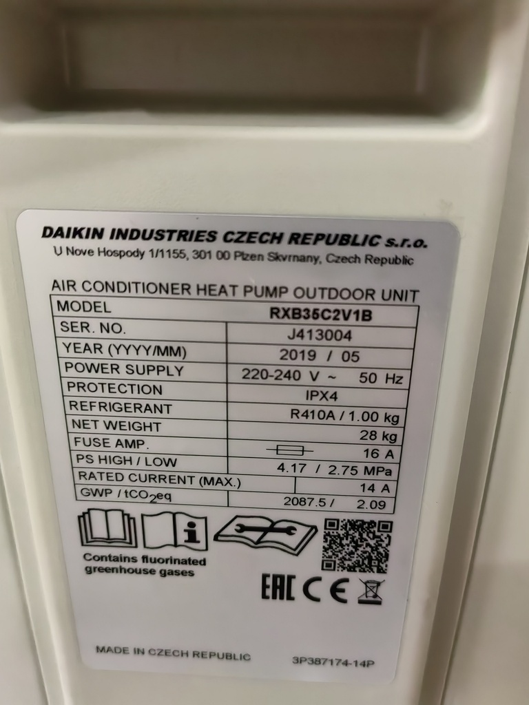 Daikin RXB35C2V1B (SN:J413004)