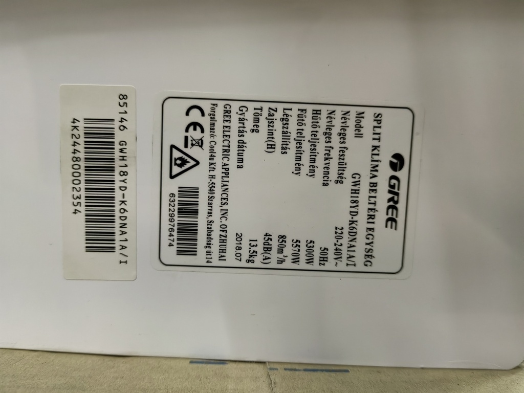 Gree GWH18YD-K6DNA1A/I (SN:4K24480002354)