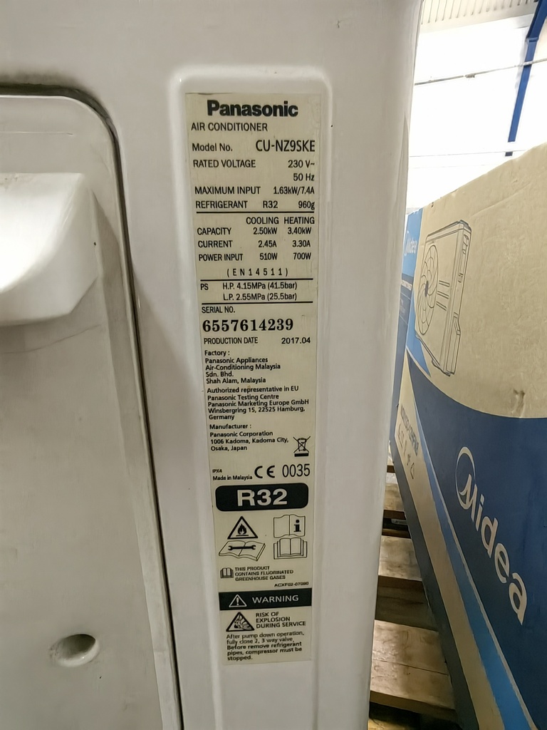 Panasonic CU-NZ9SKE (SN:6557614239)