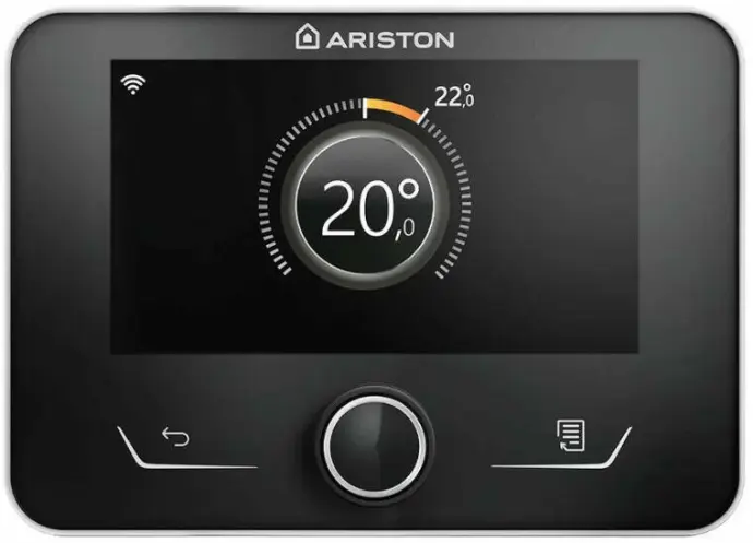 Ariston Bus rendszerű vezetékes szobatermosztát fekete