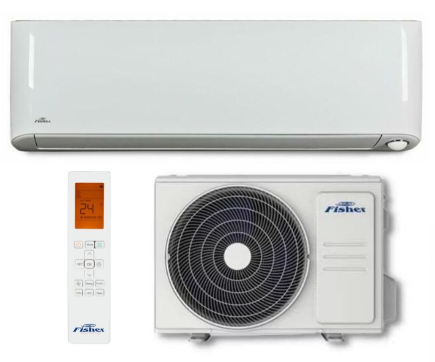 📦Fisher 3,5kW Nordic oldalfali klíma szett (FSAIF-NORD-123AE3, FSOAIF-NORD-123AE3)
