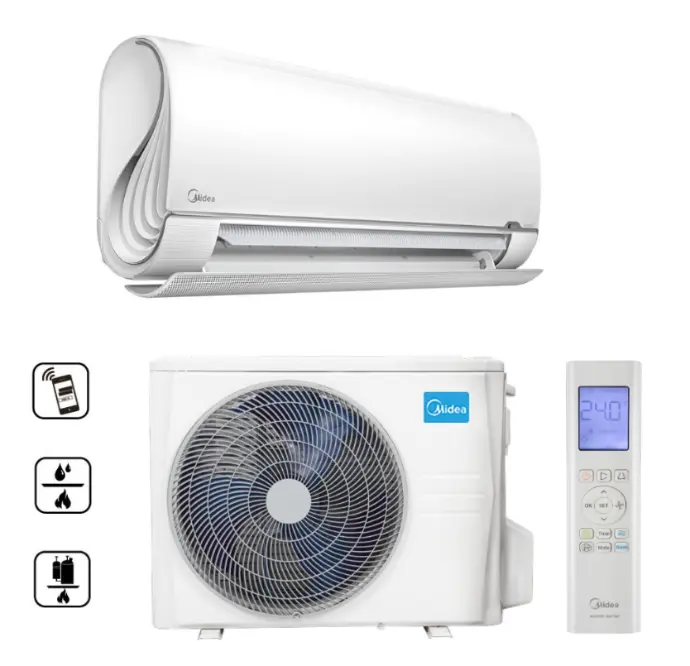 📦Midea 2,6kW Breezeless+ inverteres oldalfali klíma szett (MSFAAU-09HRFN8, MOX230-09HFN8-BR)