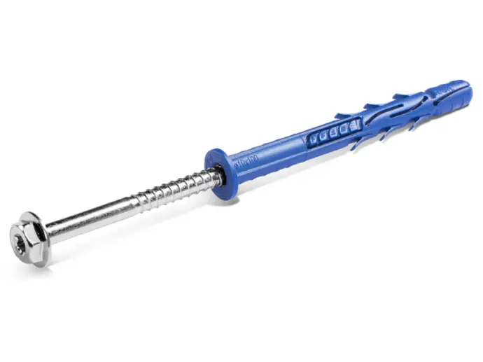 Rawlplug 10x140mm FF1 - Lapos peremű dübel, hatlapfejű csavarral 25db/doboz (R-FF1-N-10K140)