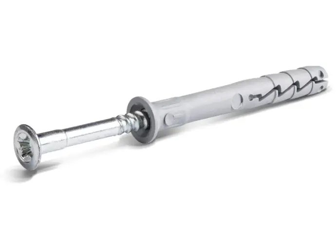 Rawlplug 6x40mm Tölcsér peremmel dübel+beüthető csavar 200db/doboz (FX-06L040)