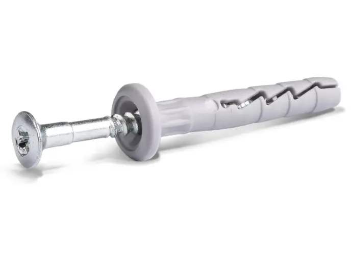 Rawlplug 6x60mm Lapos peremmel dübel+beüthető csavar 100db/doboz (FX-06K060)