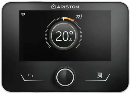 Ariston Bus rendszerű vezetékes szobatermosztát fekete (3319116)