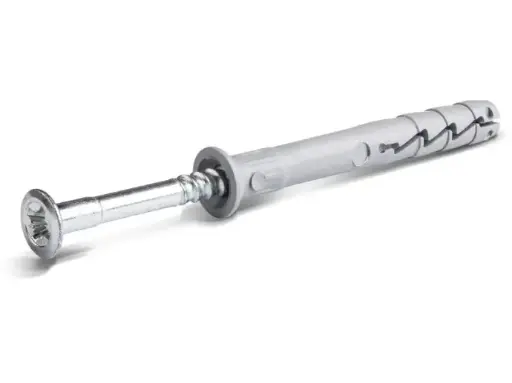 Rawlplug 6x40mm Tölcsér peremmel dübel+beüthető csavar 200db/doboz (FX-06L040)