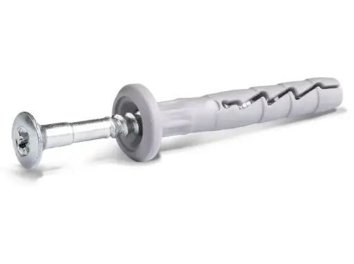 Rawlplug 6x40mm Lapos peremmel dübel+beüthető csavar 200db/doboz (FX-06K040)